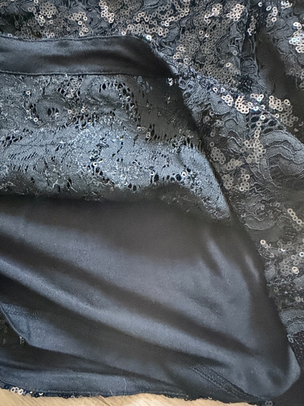 Free People Black Sequin Strapless Mini Dress, Size Small - Picture 11 of 12
